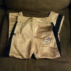 Nike girls gold joggers